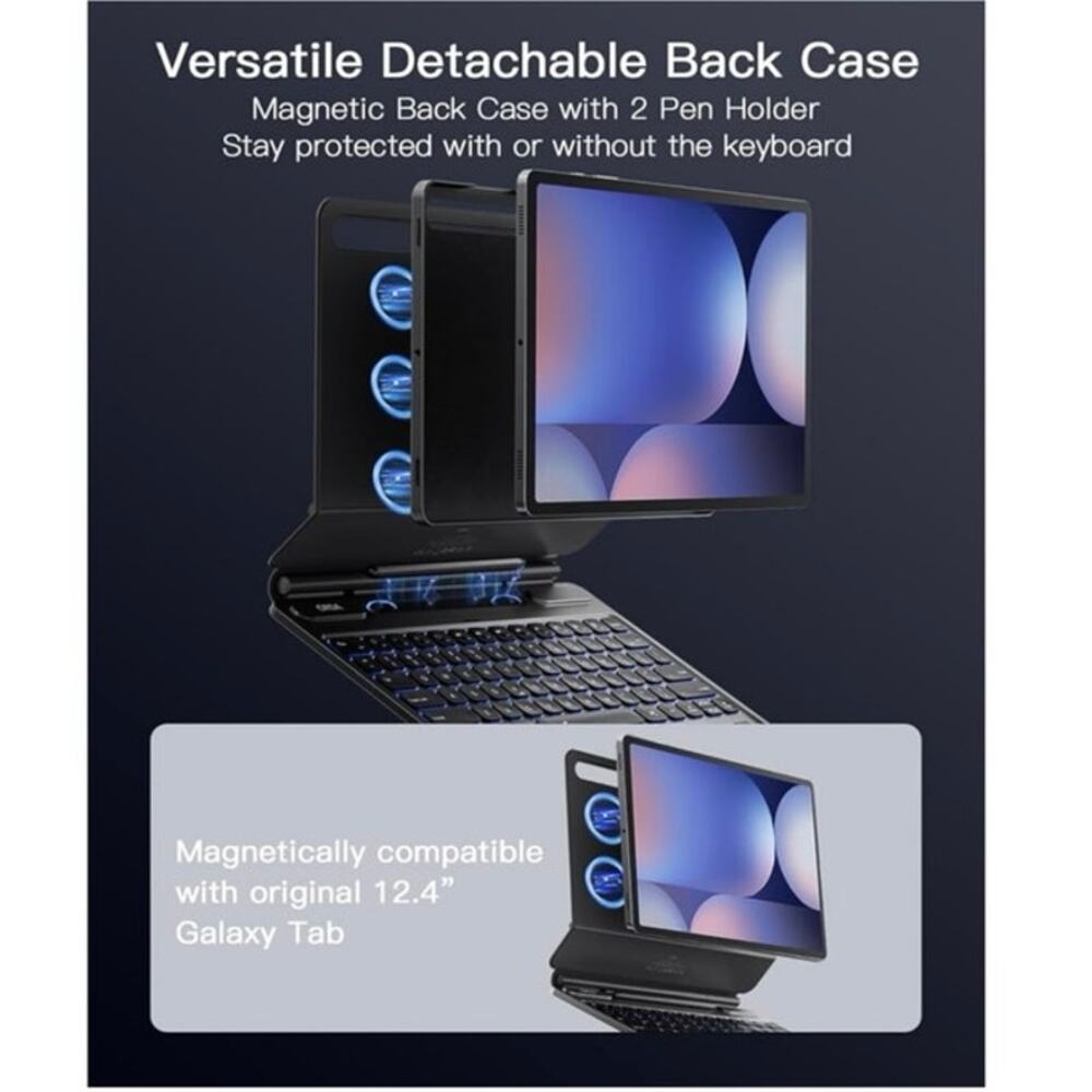 ORDA‎ NIB Samsung Galaxy Keyboard Case 12.4” - Picture 5 of 7